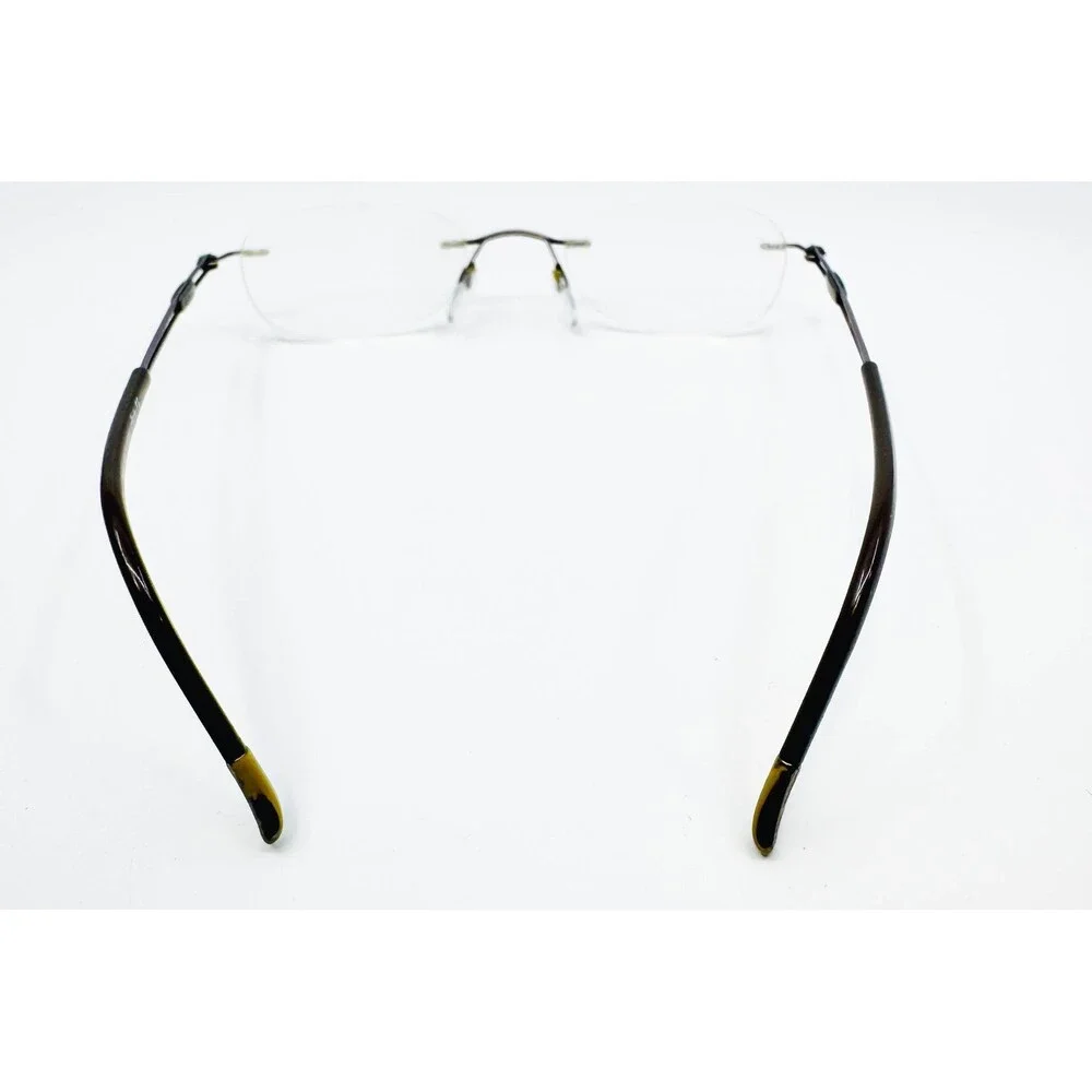 Silhouette Eyeglasses Unisex Brown Rimless Oval Frame 49-19-145 5227 6055 49mm